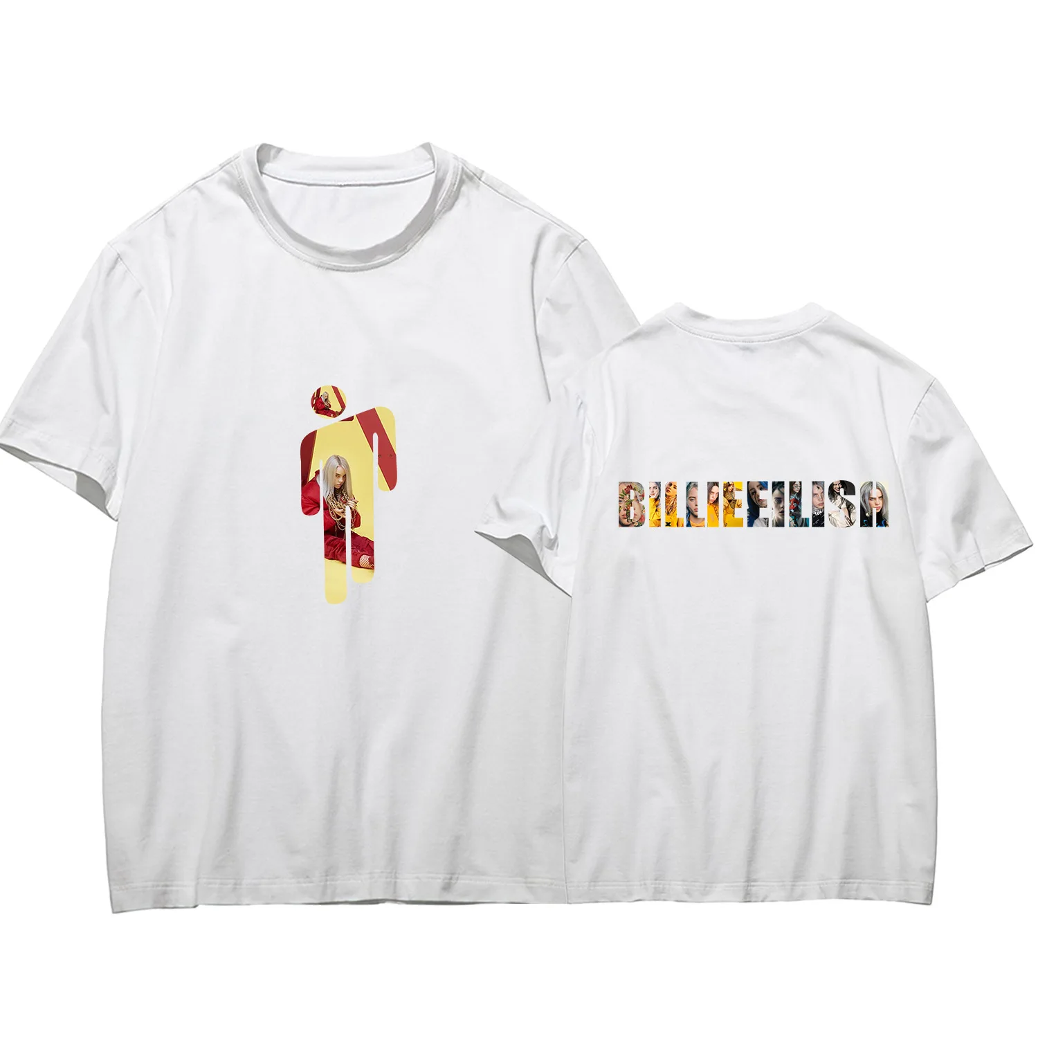 Billie Eilish женская футболка с принтом Харадзюку каваи, модная футболка с 3d графикой, футболка в Корейском стиле, женские футболки