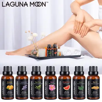 

Lagunamoon 30ML 1OZ Pure Essential Oils Tea Tree Massage Humidifier Cinnamon Thyme Ginger Peppermint Oil Essential Ship From US
