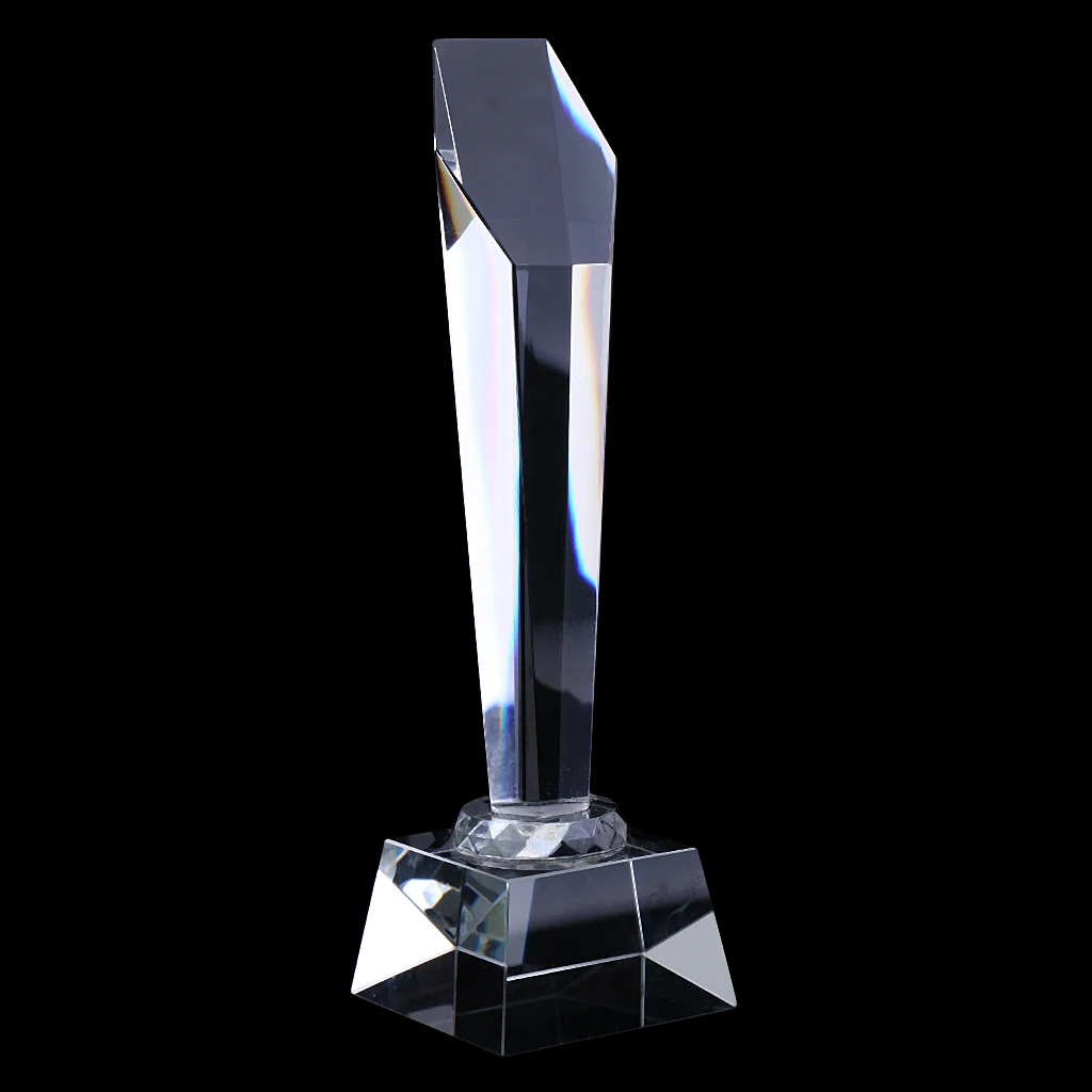 29cm Customized Crystal Trophy Cup Top Hexagon Cant for Winner Prize Award