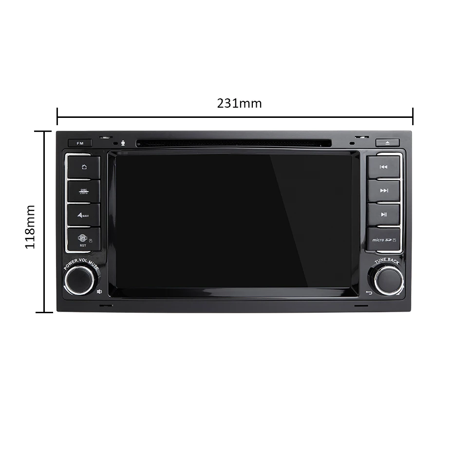 Discount DSP IPS Android 9.0 2 din Car DVD multimedia player For Touareg T5 Transporter Multivan multimedia GPS RADIO navigation SCREEN 2