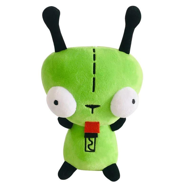 20 см 3D глаза зеленый инопланетянин Invader. Zim Jill собака плюшевая игрушка мягкое