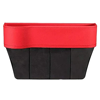 

Car Universal Storage Box Seat Storage Box in Front Passenger Seat Car Crevice Finishing Box Red