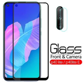 

2 in 1 camera lens tempered Glass For huawei p40 lite E p40 light p 40 lite p 40lite E p40liteE screen protector protective Film