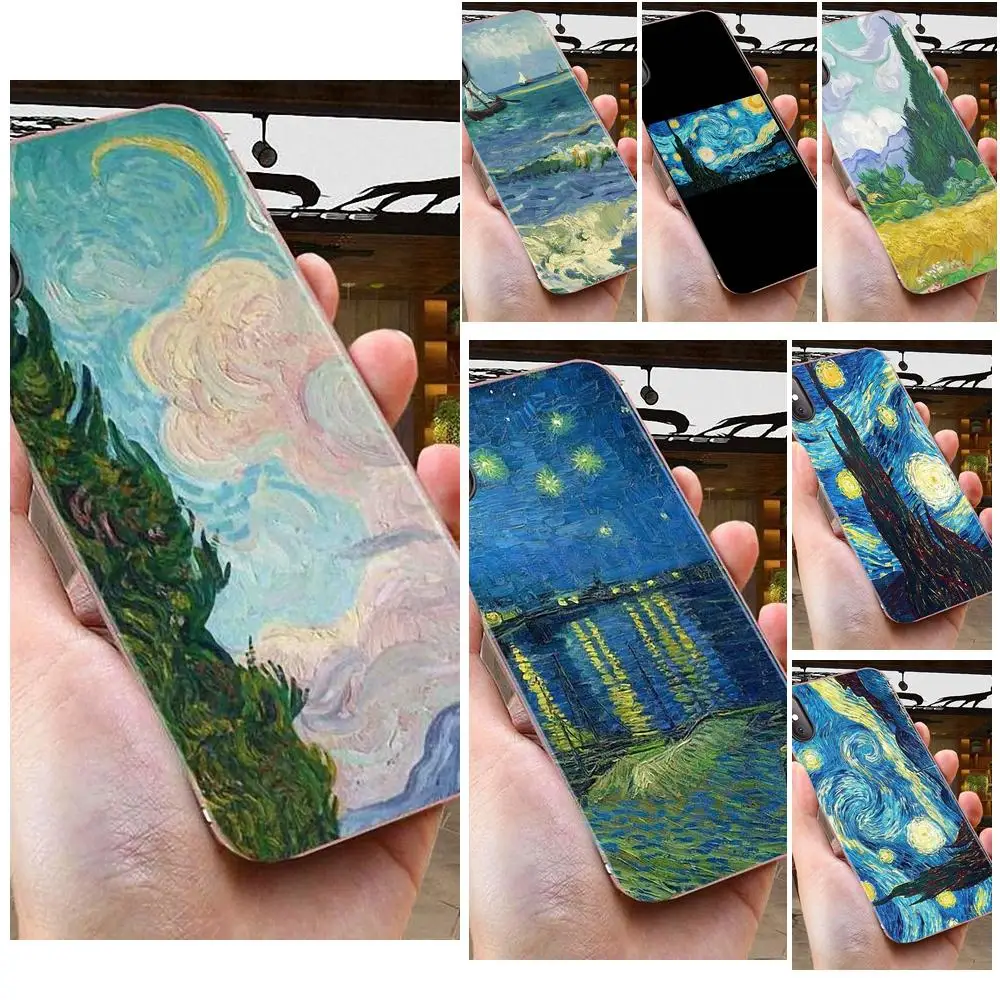 Starry Night Van Gogh For Sony Xperia Z Z1 Z2 Z3 Z4 Z5 compact Mini M2 M4 M5 T3 E3 E5 XA XA1 XZ Premium Soft TPU Custom Design | Мобильные