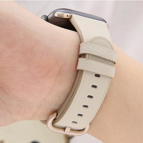 White1 Ремешок для apple watch 4 ремешка 44 мм 40 мм correa 42 мм 38 мм iwatch series 3 2 кожаный браслет pulseira аксессуары для apple watch - Цвет ремешка: White1