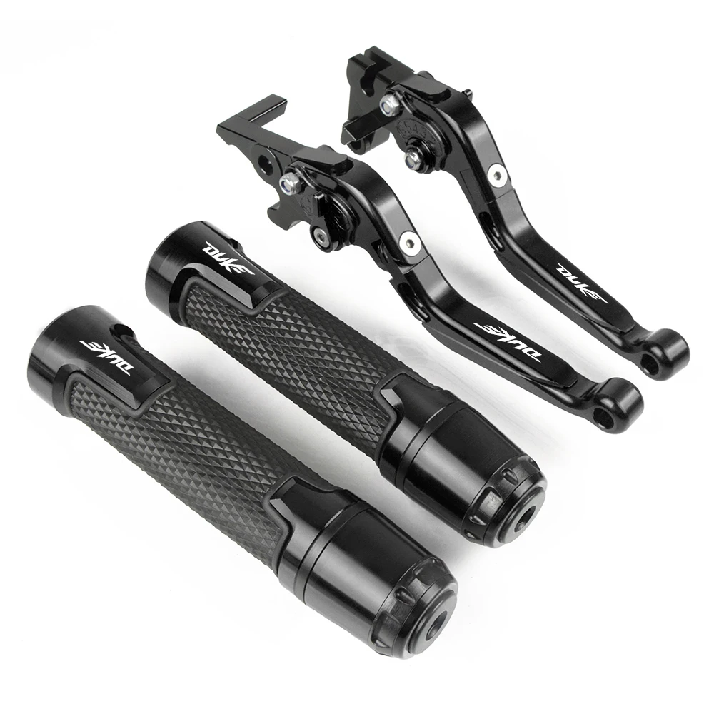 Для KTM 690DUKE 690 2008-2011 2010 2009 мотоцикл регулируемый тормозной рычаг сцепления и рукоятка ручек DUKE 690 руль - Цвет: BK-DUKE