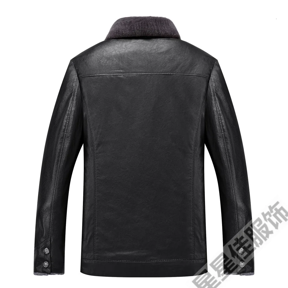 Большой размер 10XL 8XL 6XL Мужское пальто из натуральной кожи Мужская короткая куртка из овчины кожаные зимние куртки мужские s Плюс размер