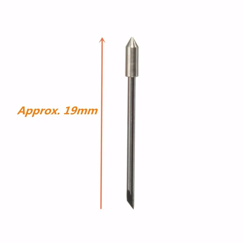 XNEMON 5PCS 60 Degrees Blades for Graphtec CB09 Vinyl Cutter Cutting Plotter+Springs Length 19mm Shank Diameter: 2mm/0.078