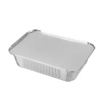 

Disposable Large Heavy Duty Aluminum Foil Trays Containers with Board Lids for takeouts Cooking, Roasting, Baking