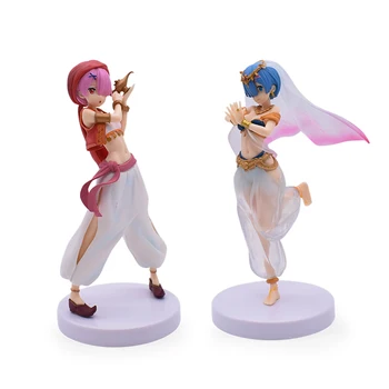 

21CM Anime Re:Life In A Different World From Zero Arab Rem Ram Action Figure PVC Toys Collectible Model Doll Gifts for Children