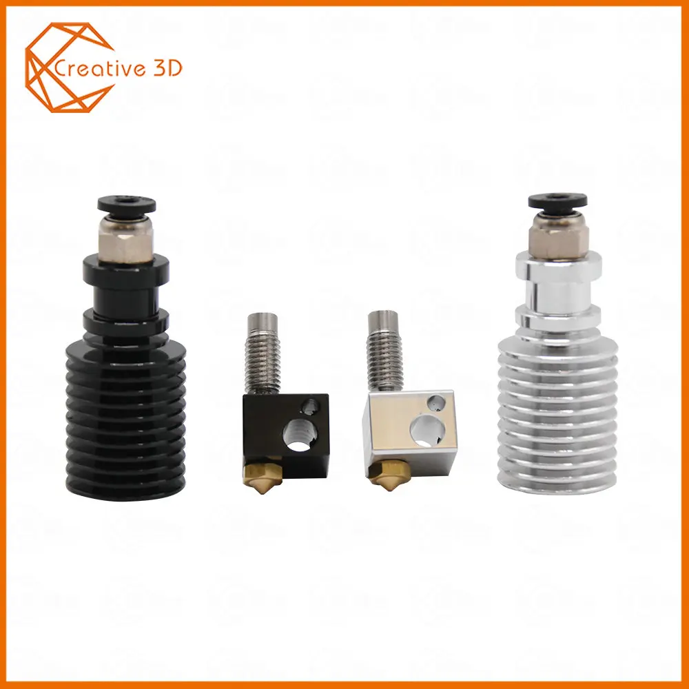 Запчасти для 3D-принтера 0,4/1,75 мм E3D V6 Hotend комплект высокотемпературная версия 320 градусов j-головка дистанционного экструдера 12 В 24 В Горячий Конец