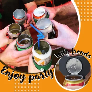 

Mintiml Go Swing Topless Can Opener Ez-Drink Opener Beer Bottle Opener Manual Can Opener Kitchen Tool Beer Bar Accessories