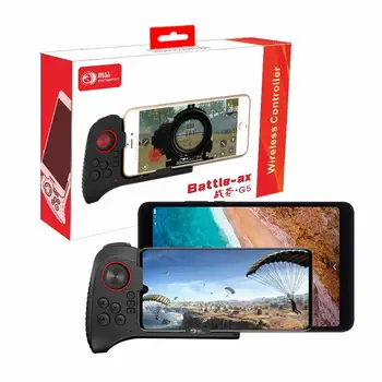 

EastVita For IOS Andriod Tablet G5 One-Handed Wireless Bluetooth Gamepad PUBG Mobile Controller Game Joystick Trigger Button r30