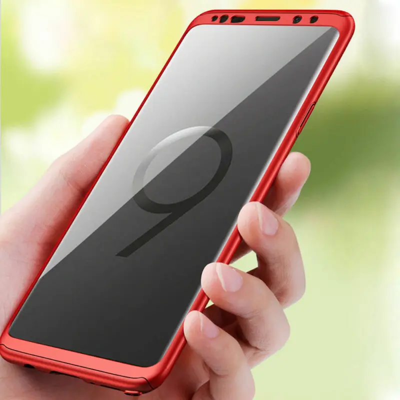 360 Полное покрытие магнитные Чехлы для samsung S10 S8 S9 Plus Note8 9 S7 Edge двойное защитное стекло задняя крышка Защитная крышка экрана