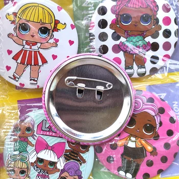 

L.O.L.SURPRISE! New Fashion Round Badges Pin Broochs For Students Kids Clothes Backpack Hat Handbag Accessories