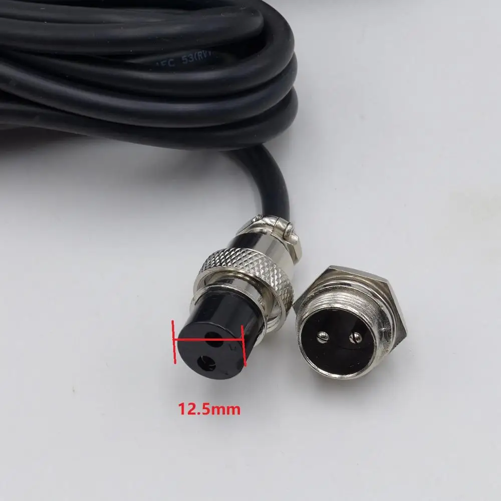 Tig Torch Burner Spot Welding Metal Foot Pedal Switch Connector Trigger 1.8 Meters GX16 2 or 3 Pin 10A 250V 5