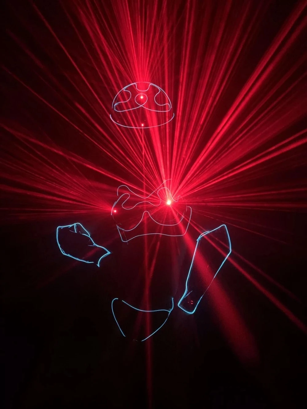 

lumious laser light suit Led laser light costume stage show women party girl dance wear