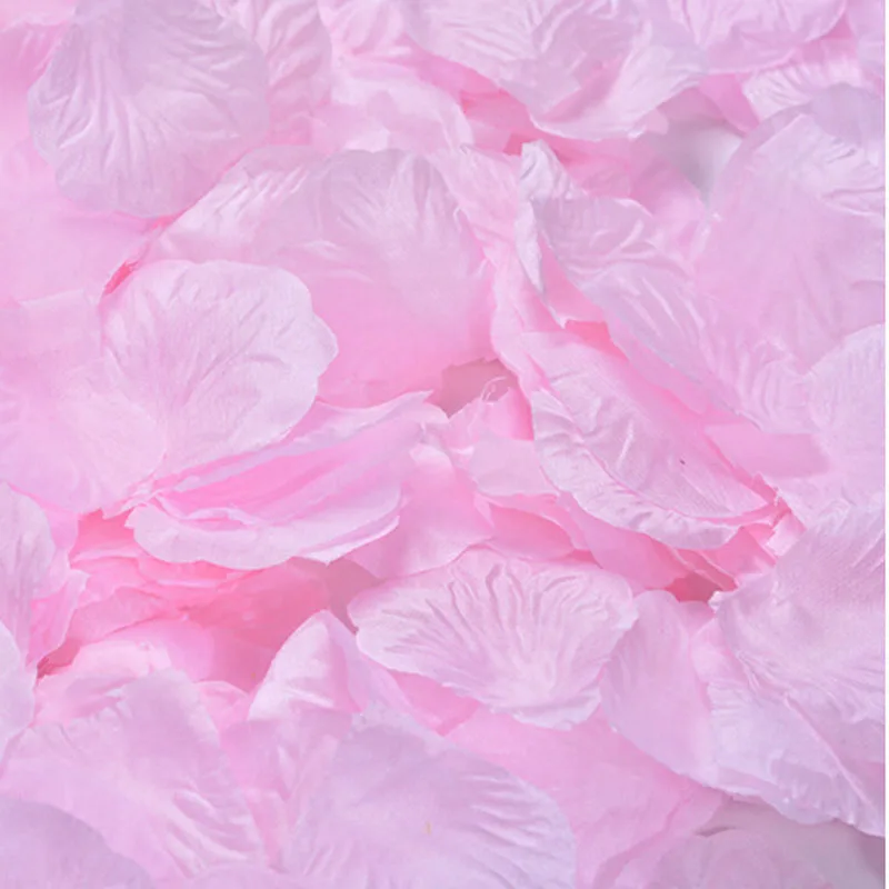 light pink 100 шт шелковые лепестки роз для свадебного украшения стола - Цвет: light pink