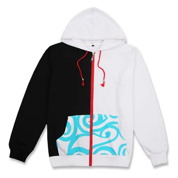 

Japan Anime GINTAMA Sakata Gintoki Peripheral Warm Printing Hoody Hoodie With Zipper Men Male Coaplay Coatume Coat