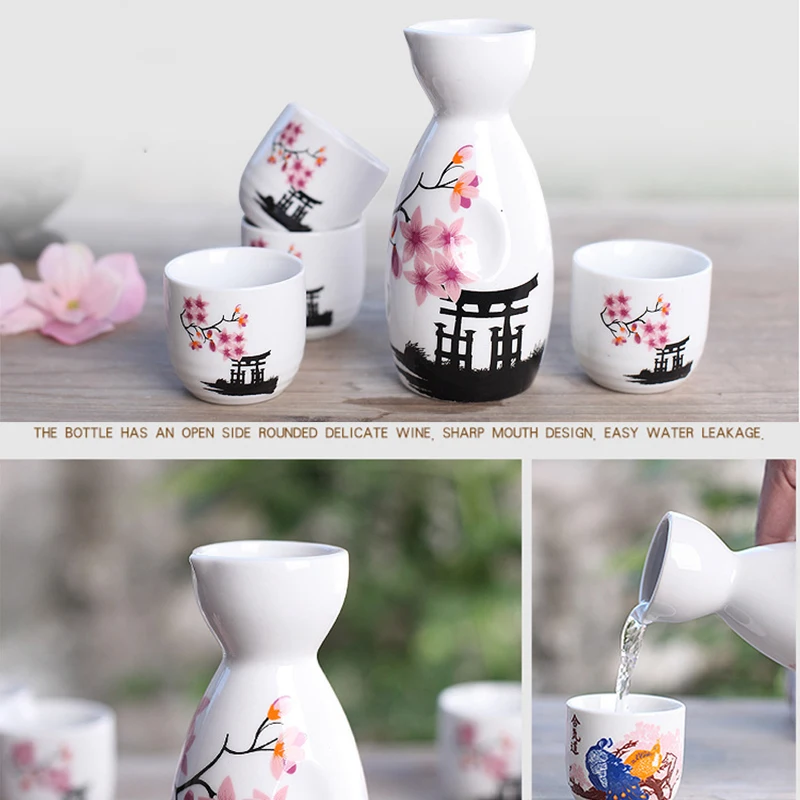 Ceramic Cup Spirits Cups Set | Sake Set Wine Pot | Japanese
