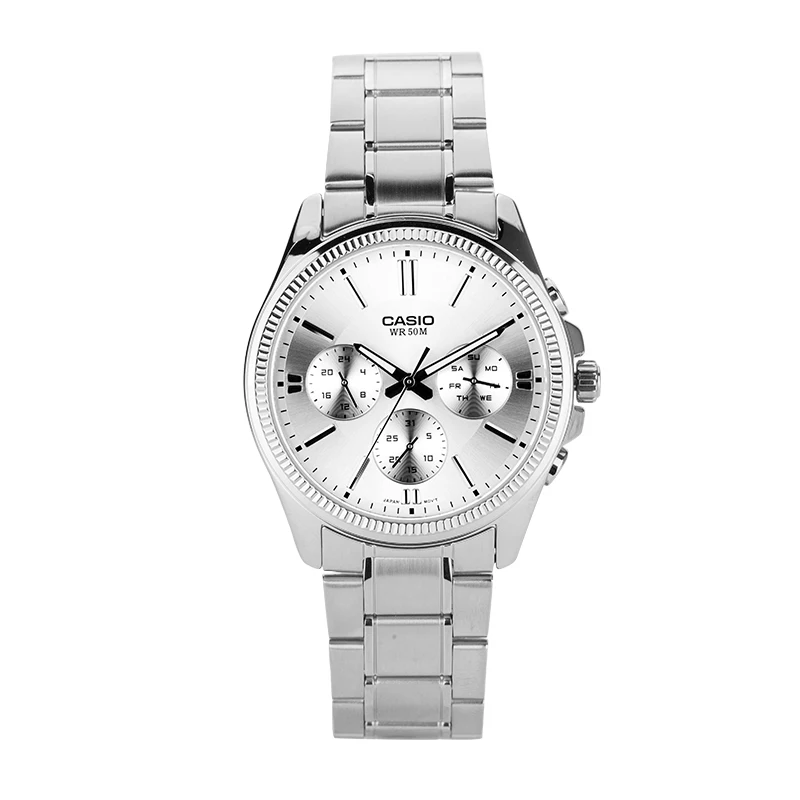 Casio Часы Указатель серии кварцевые мужские часы MTP-1375L-1A - Color: MTP-1375D-7A