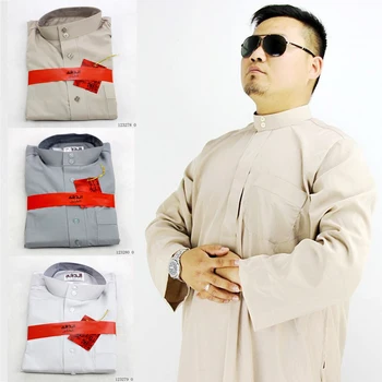 

Arab Men Jubba Thobe Abaya Traditional Islamic Clothing Kaftan Muslim Robes Saudi Arabic Dubai Turk Mubarak Prayer Gown Outfits