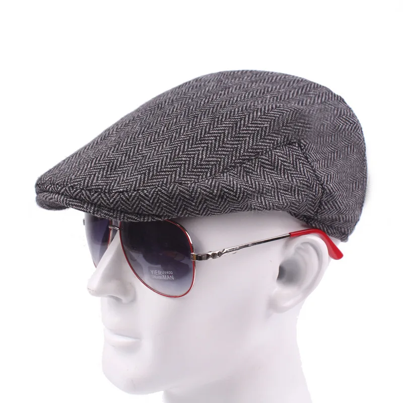 Креативный берет мужская шляпа из хлопка с простым козырьком AliExpress шляпа среднего возраста