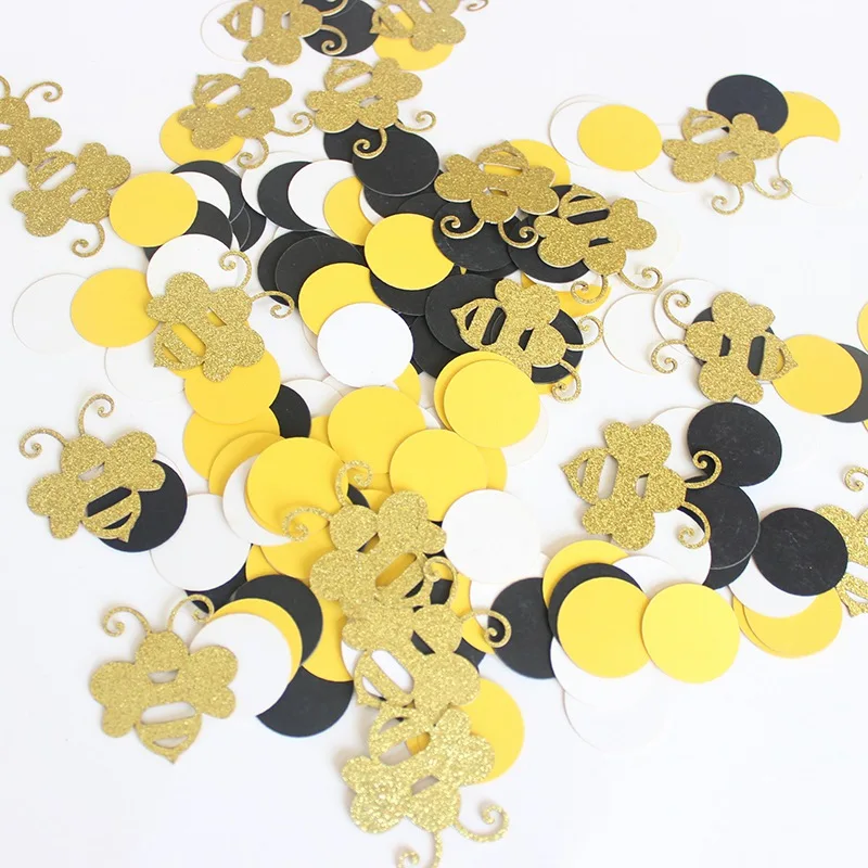 bee sequin 1pack Детские Мультяшные вечерние шары на день рождения с изображением милой пчелки, латексные шары, флаги, игрушки на день рождения детей - Цвет: bee sequin 1pack