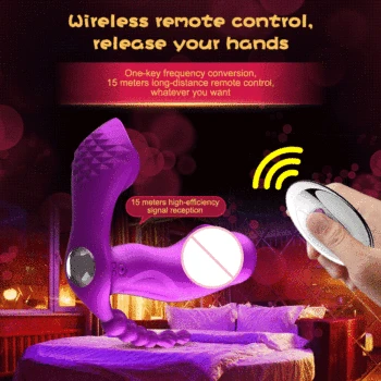 3 IN 1 Heating Sucker Vibrator Clitoris Sucking Vibrators Anal Beads Stimulator Wearable Oral Vagina Dildo Sex Toys for Women 4