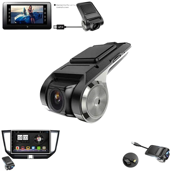 USB DVR камера автомобиля Viedo dvd-плеер высокой четкости Dash Cam Поддержка TF карты обнаружения движения FKU66
