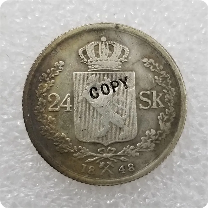 1845-1855 Норвегия 24 скиллинга копия монет