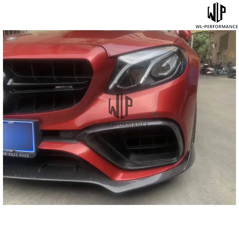 E63s высококачественный комплект из углеродного волокна для кузова автомобиля передний сплиттер вентиляционные отверстия задний диффузор хвостовое горло и стент для Mercedes-Benz w238