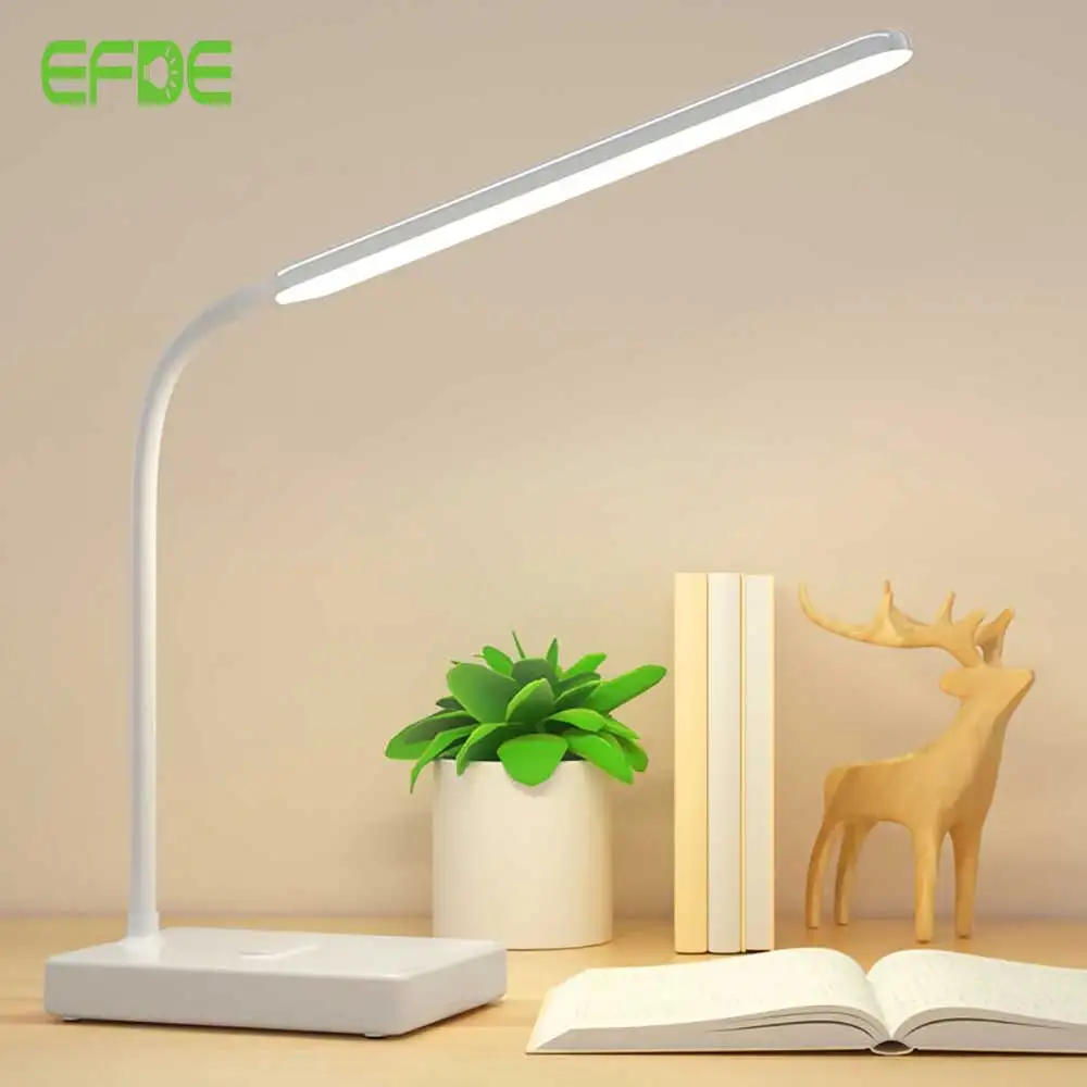 Desk Lamp Touch Table Lamps For Living Room Gooseneck Desktop Foldable Dimmable Eye Protection Study Led Light | Лампы и освещение