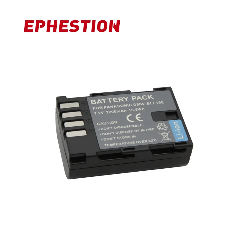 EPHESTION DMW-BLF19E DMW-BLF19 DMW BLF19 BLF19E BLF19PP Battery Pack for Panasonic Lumix GH3 GH4 GH5 DMC-GH3 DMC-GH4 DMC-GH5 | Электроника