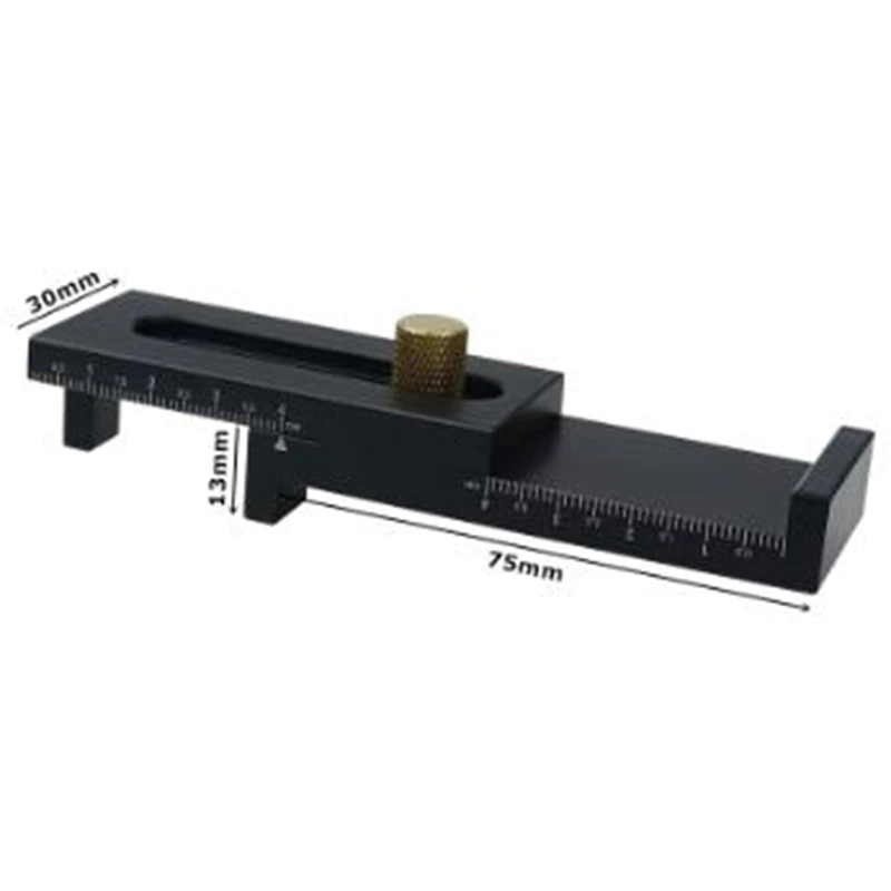 Mini Gap Gauge 5-40Mm Depth Measuring Ruler Aluminum Marking Gauge for Carpenter DIY Woodworking Measuring Tools