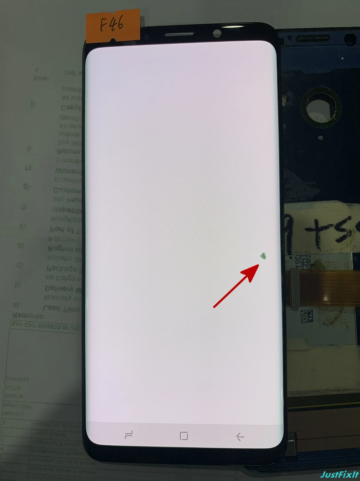 F46 Супер AMOLED для samsung Galaxy S9 Plus G965F G965U S9plus ЖК-дисплей сенсорный экран дигитайзер дефект черное пятно - Цвет: F46