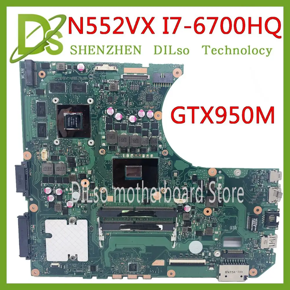 KEFU N552VX для ASUS N552V N552VW материнская плата ноутбука I7-6700HQ GTX950M 4G оригинальная