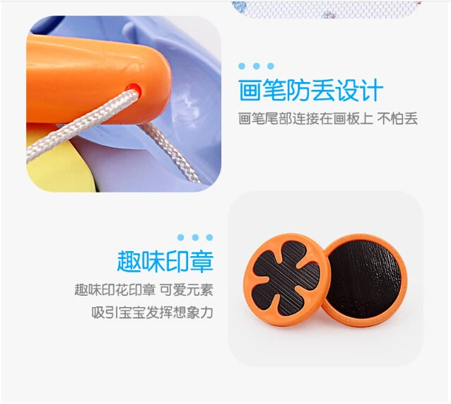 Children's magnetic color drawing board baby early education hand painting painting board educational toys