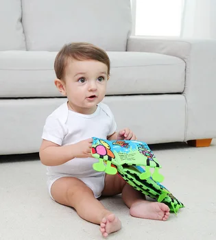 

Baby Toys Rattles Cloth Book Eco-friendly Three-dimensional Cartoon Insects Infant Early Educational Toys Newborn Mobile Toy