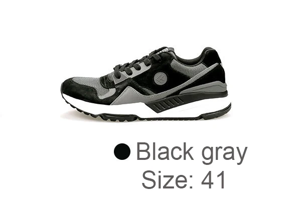 Оригинальная спортивная обувь Xiaomi FREETIE 90FUN, амортизация, дышащая, гибкая, повседневная, для хранения энергии, с подвеской, кроссовки, обувь - Цвет: Black gray 41