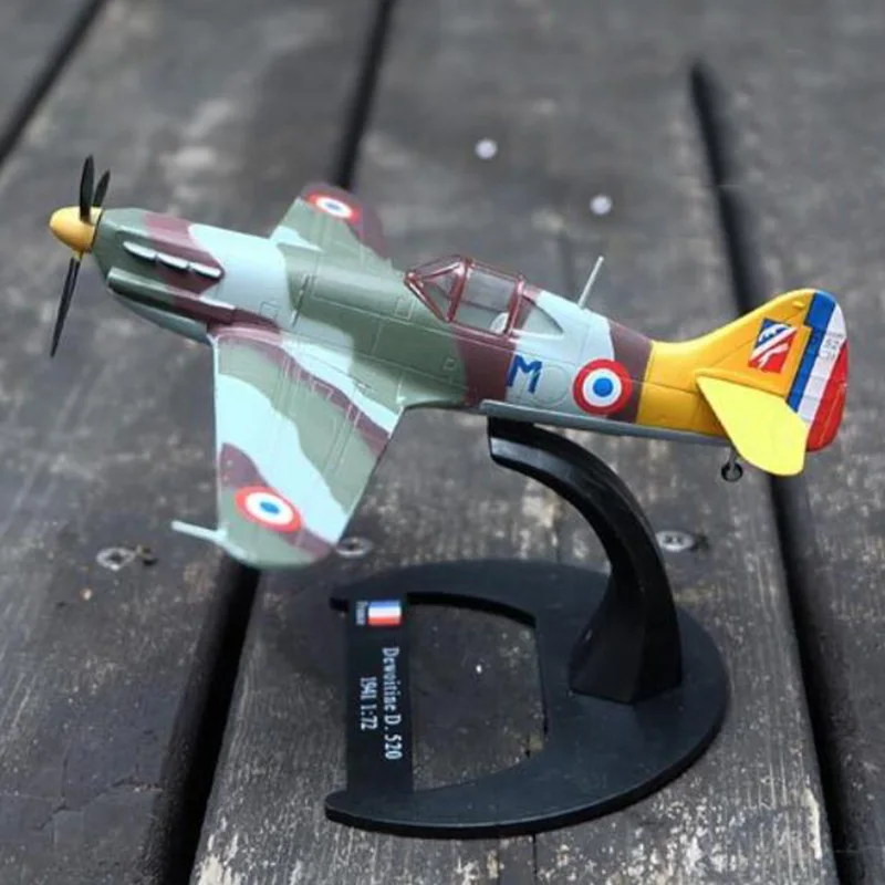 1/72 масштаб Второй мировой войны Франция D520 ВВС Классический истребитель самолет модели взрослых детей игрушки для шоу дисплей