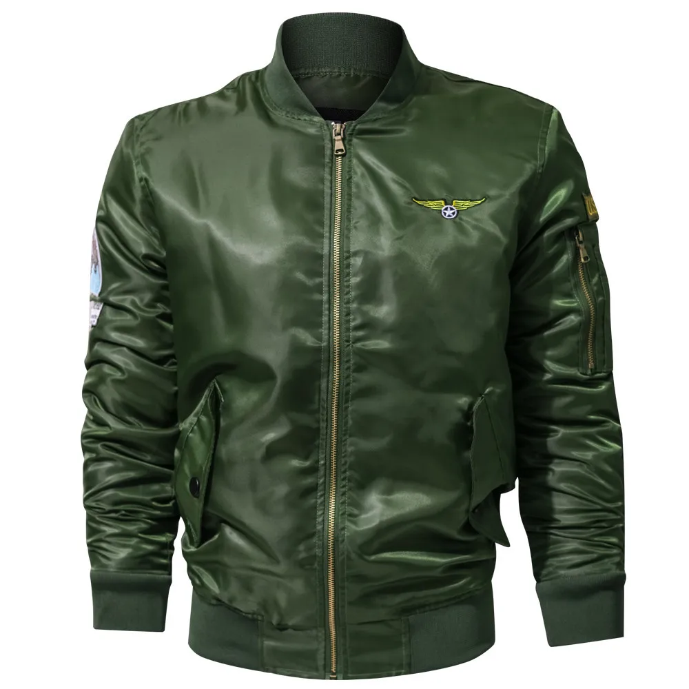 Winter Men's Thick Jacket Mens Motorcycle Leather Jacket Warm Badge Coats Male Stand Collar Military Clothing Brand Clothing