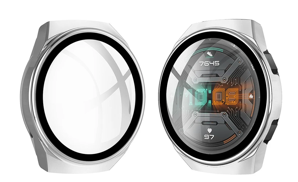 Case for Huawei Watch GT 2E GT2E GT2 GT 2 42mm 46mm Full Coverage Bumper Case Cover with Tempered Glass Screen Protector Case for Huawei Watch GT 2E GT2E GT2 GT 2 42mm 46mm Full Coverage Bumper Case Cover with Tempered Glass Screen Protector