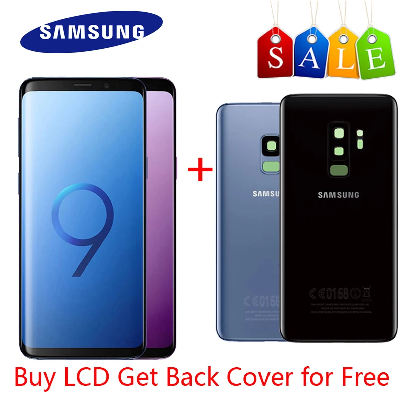 Оригинальный дисплей Super AMOLED для SAMSUNG Galaxy S9 ЖК-дисплей G960 S9Plus G965 сенсорный экран с