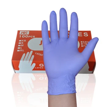 

100Pcs Fast Shipping Class A Disposable Blue Nitrile Gloves Inspection Protective Gloves Clean Gloves