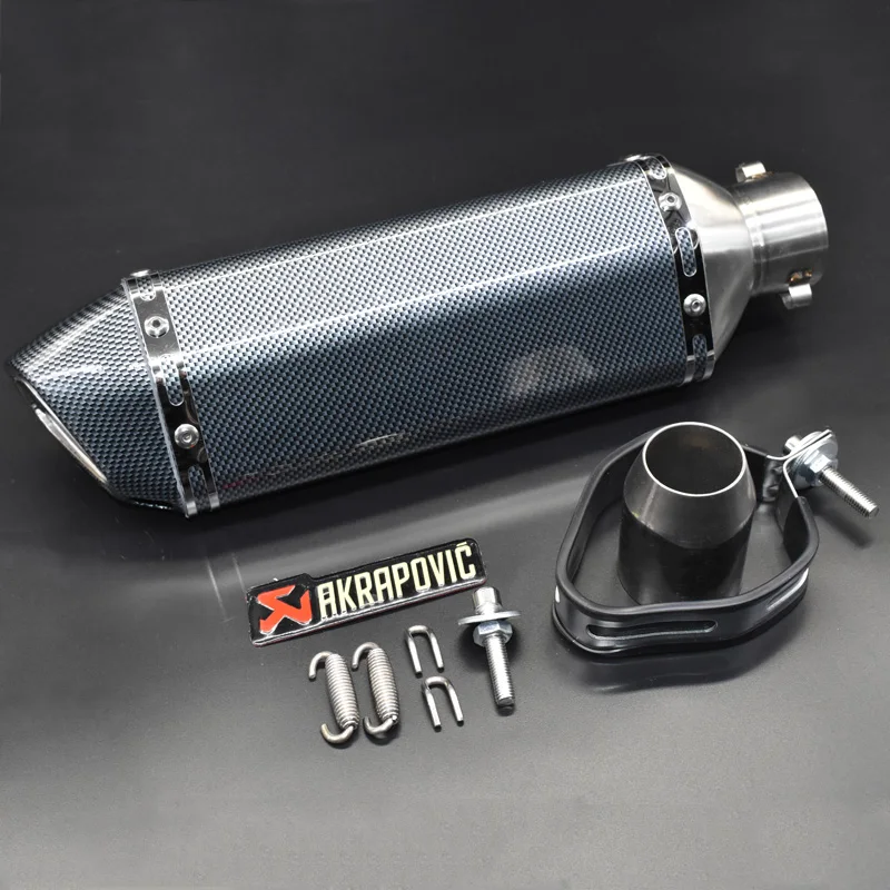 Универсальный для akrapovic выхлопной мотоцикл глушитель escape motoo с db killer выхлопные системы для honda tmax500 Скутер atv - Цвет: A STICKERS