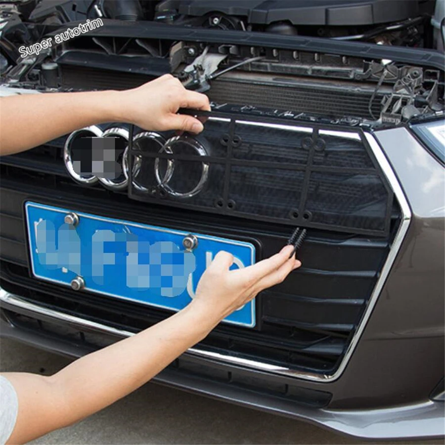 Передняя решетка Lapetus, сетчатая сетка, Формовочная крышка, подходит для Audi A4 B9, аксессуары для экстерьера