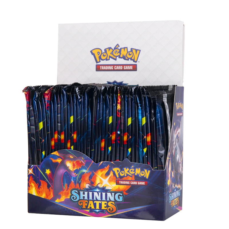 Новинка 324 шт. карты Pokemon Сияющие судьбы Стиль Английский бустер коробка Боевая