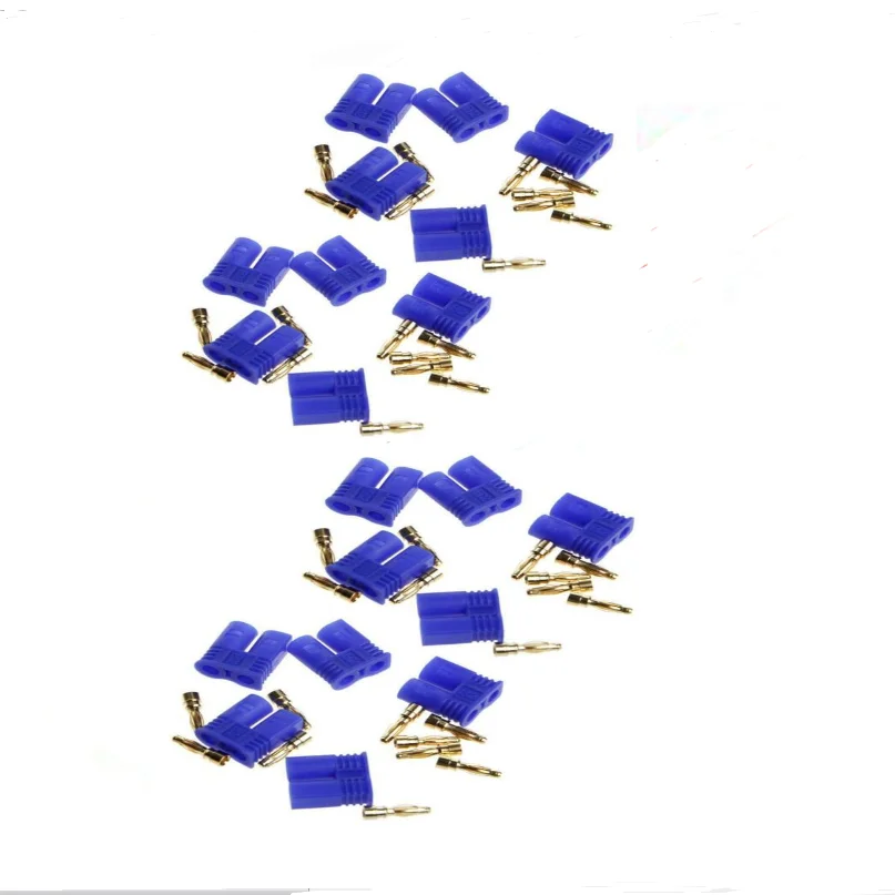 10 Paar 20 Stück EC2 EC3 EC5 EC8 Vergoldete Batteriestecker für RC Lipo Akku ESC Motoren Flugzeug LKW Boot – Detail 12