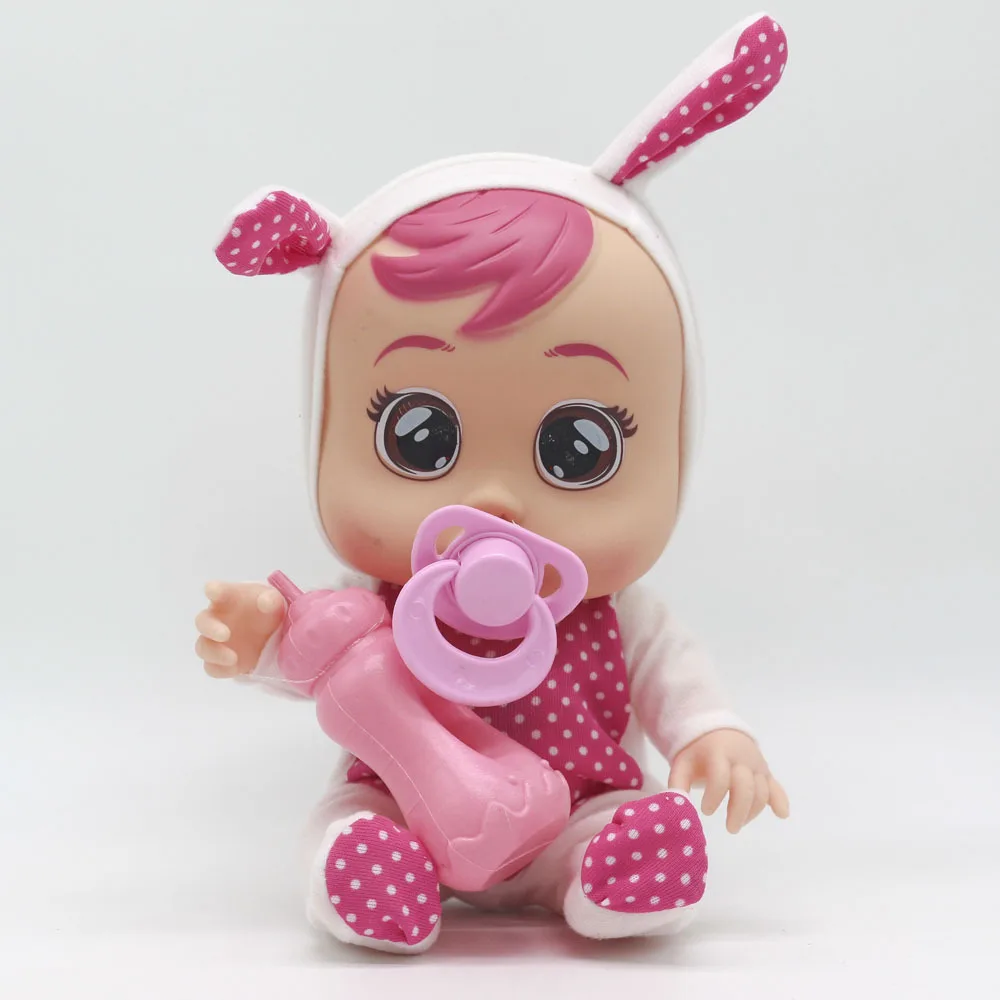 Красный 3D силиконовая кукла Inteiro Realista Reborn Cry A Baby, высокое качество, волшебные слезы, куклы, игрушки для детей, подарок-сюрприз - Цвет: Красный